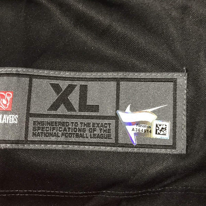 Autographed/Signed Carson Wentz Philadelphia Eagles Black Nike Dri Fit Football Jersey Fanatics COA