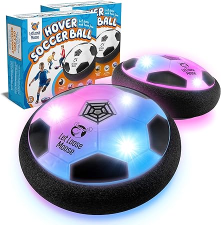 Let Loose Moose Hover Soccer Ball, Set of 2 LED Soccer Ball Toys, Gifts For 8 year Old Boys, Toys For 7 Year Old Boys, Birthday Gifts For Boys, Boys Toys for Age 4-6, Fun Toys For Boys and Girls