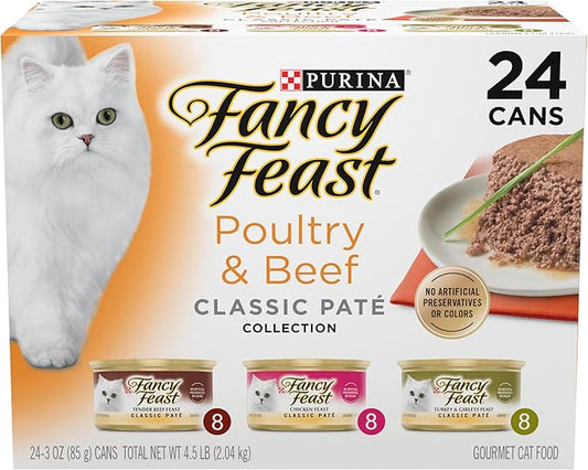 Fancy Feast Classic Pate Variety 3oz 24Ct