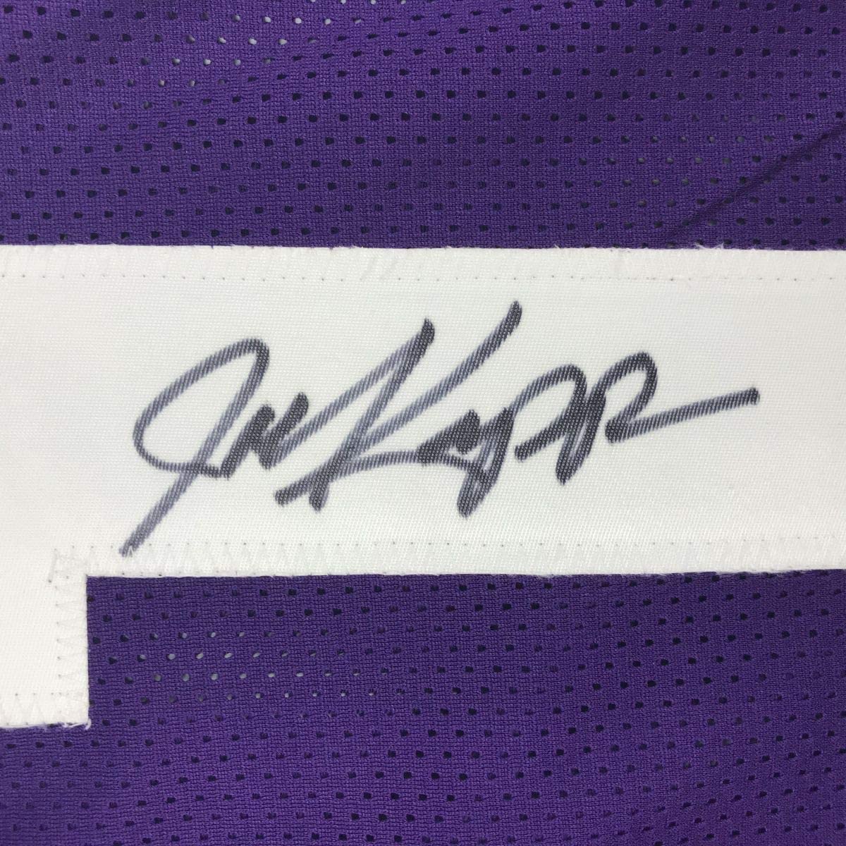 Autographed/Signed Joe Kapp Minnesota Purple Football Jersey JSA COA