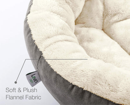 Love's Cabin Round Donut Cat & Small Dog Cushion Bed, 23"