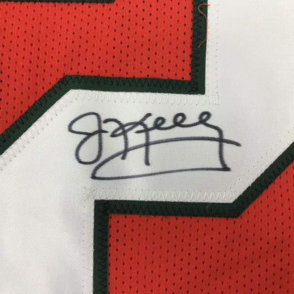 Autographed/Signed Jim Kelly Miami Orange College Football Jersey JSA COA