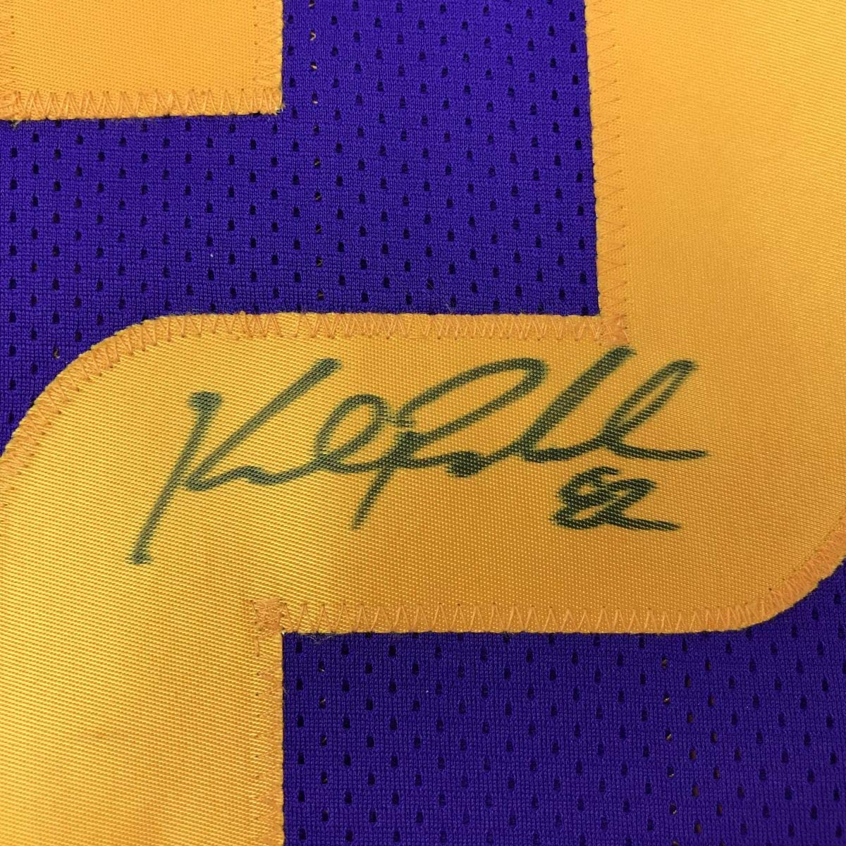 Autographed/Signed Kyle Rudolph Minnesota Color Rush Football Jersey JSA COA