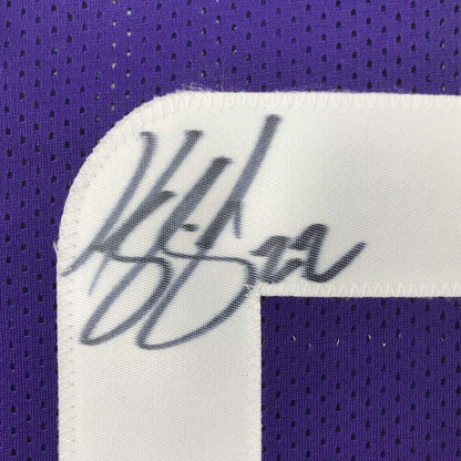 Autographed/Signed Harrison Smith Minnesota Purple Football Jersey JSA COA