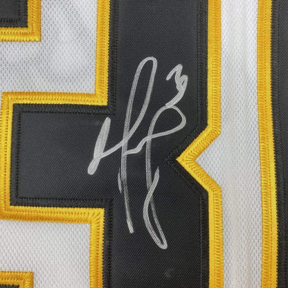 Framed Autographed/Signed Matt Murray 35x39 Pittsburgh White Hockey Jersey Beckett BAS COA