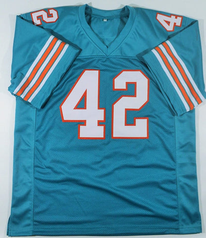 Autographed/Signed Paul Warfield Inscribed HOF 83 Miami Dolphins Custom Jersey JSA COA