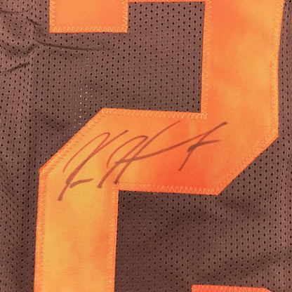 Autographed/Signed Kareem Hunt Cleveland Color Rush Football Jersey PSA/DNA COA