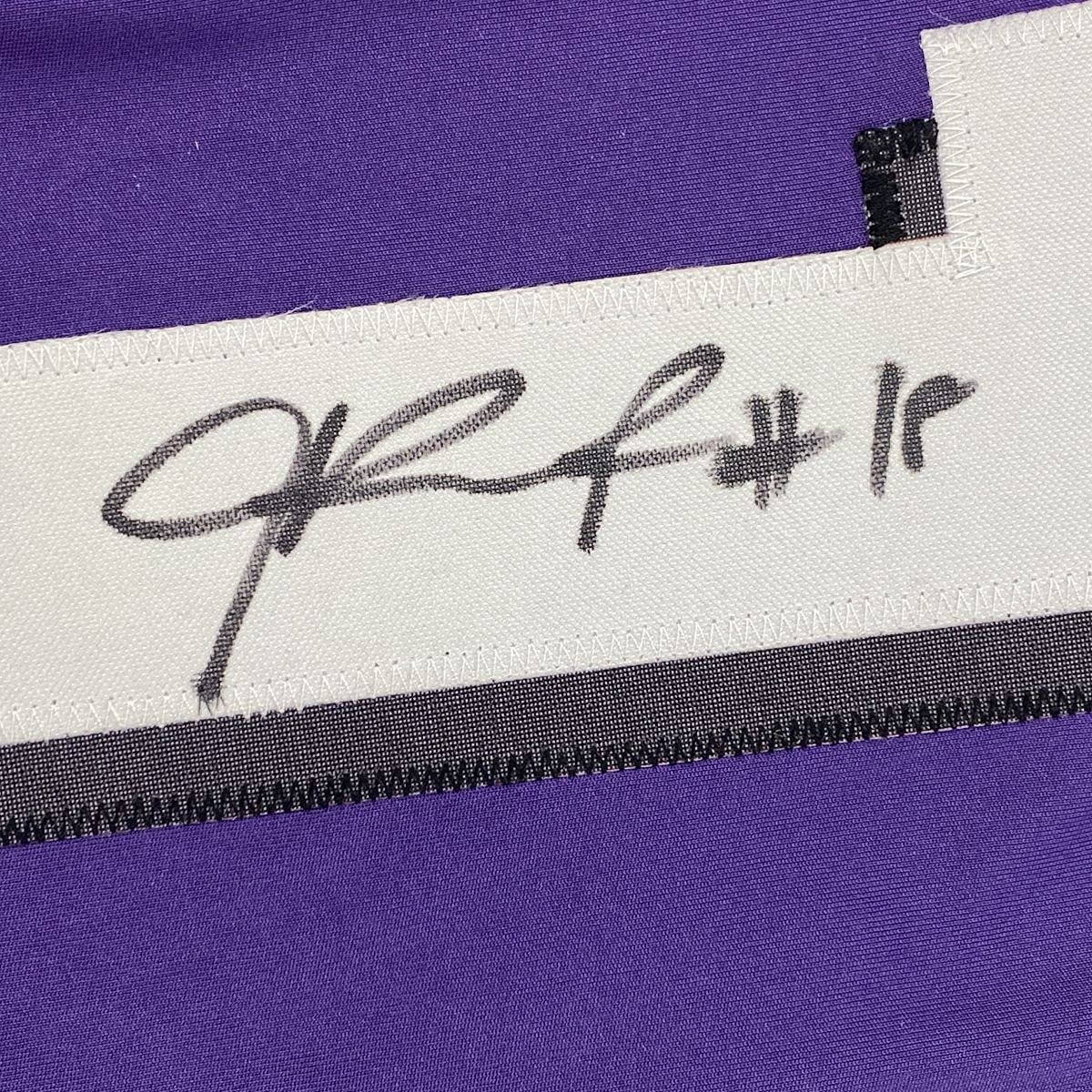 Autographed/Signed Jalen Reagor TCU Purple College Football Jersey Beckett BAS COA