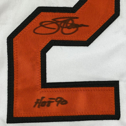 Autographed/Signed Jim Palmer HOF 1990 Baltimore White Baseball Jersey JSA COA