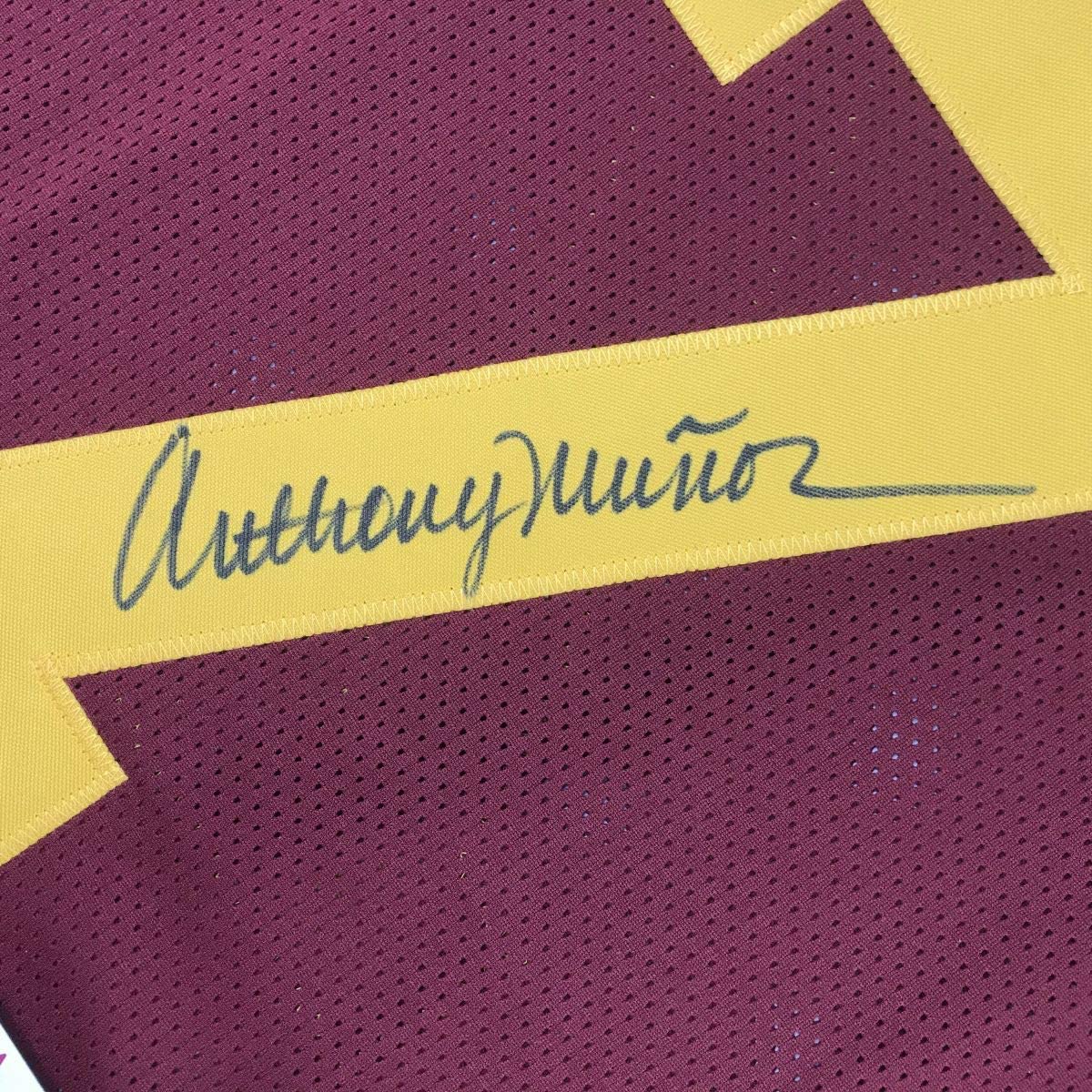 Autographed/Signed Anthony Munoz USC Maroon College Football Jersey JSA COA