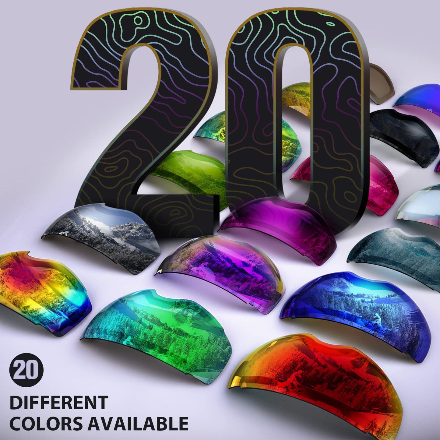 OutdoorMaster Ski Goggles PRO - Frameless, Interchangeable Lens 100% UV400