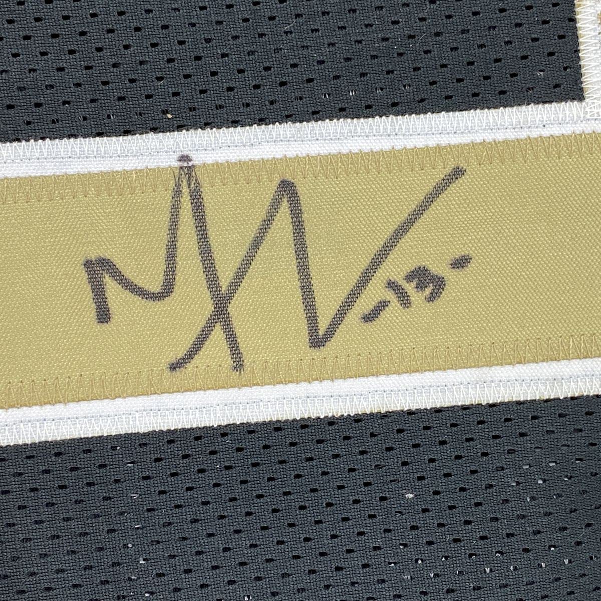 Autographed/Signed Michael Thomas New Orleans Black Football Jersey Beckett BAS COA