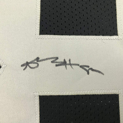 Autographed/Signed Antonio Brown Oakland Black Football Jersey Beckett BAS COA