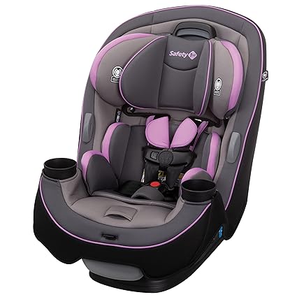 Safety 1st Grow and Go All-in-One Convertible Car Seat, Rear Facing Car Seat 5-40 lbs, Forward Facing Car 30_Ü_65 lbs, High Back Booster Seat 40-100 lbs, Purple Haze