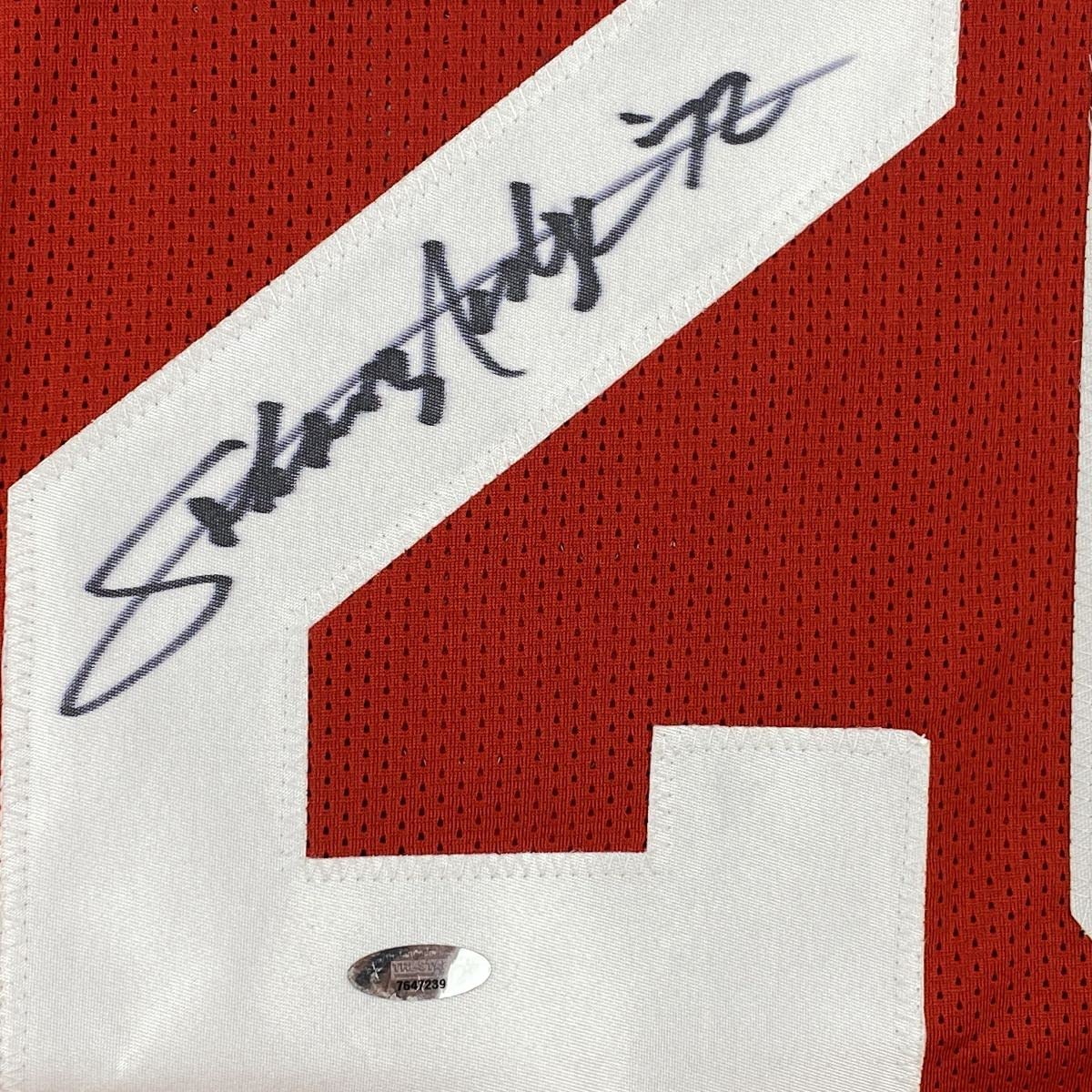 Autographed/Signed Johnny Rodgers Nebraska Red College Football Jersey Tristar COA Holo Only