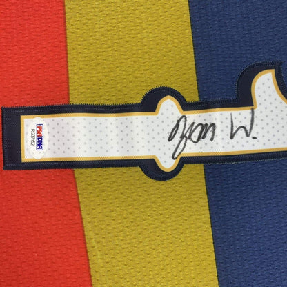 Autographed/Signed Zion Williamson New Orleans White Basketball Jersey PSA/DNA COA Holo Only