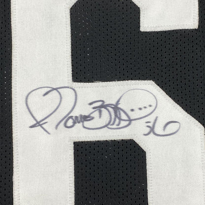 Autographed/Signed Jerome Bettis Pittsburgh Black Retro Football Jersey JSA COA