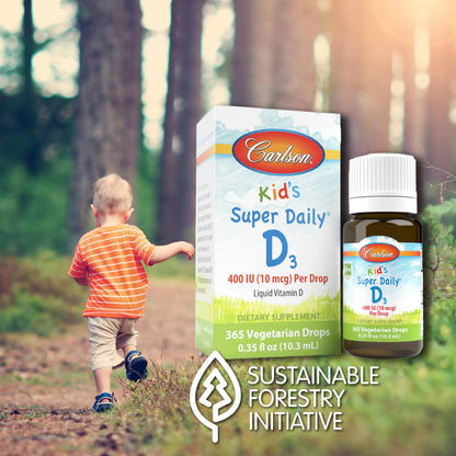 Kids Super Daily D3, 10 mcg (400 IU), 0.35 fl oz (10.3 ml) EXP 1/2027