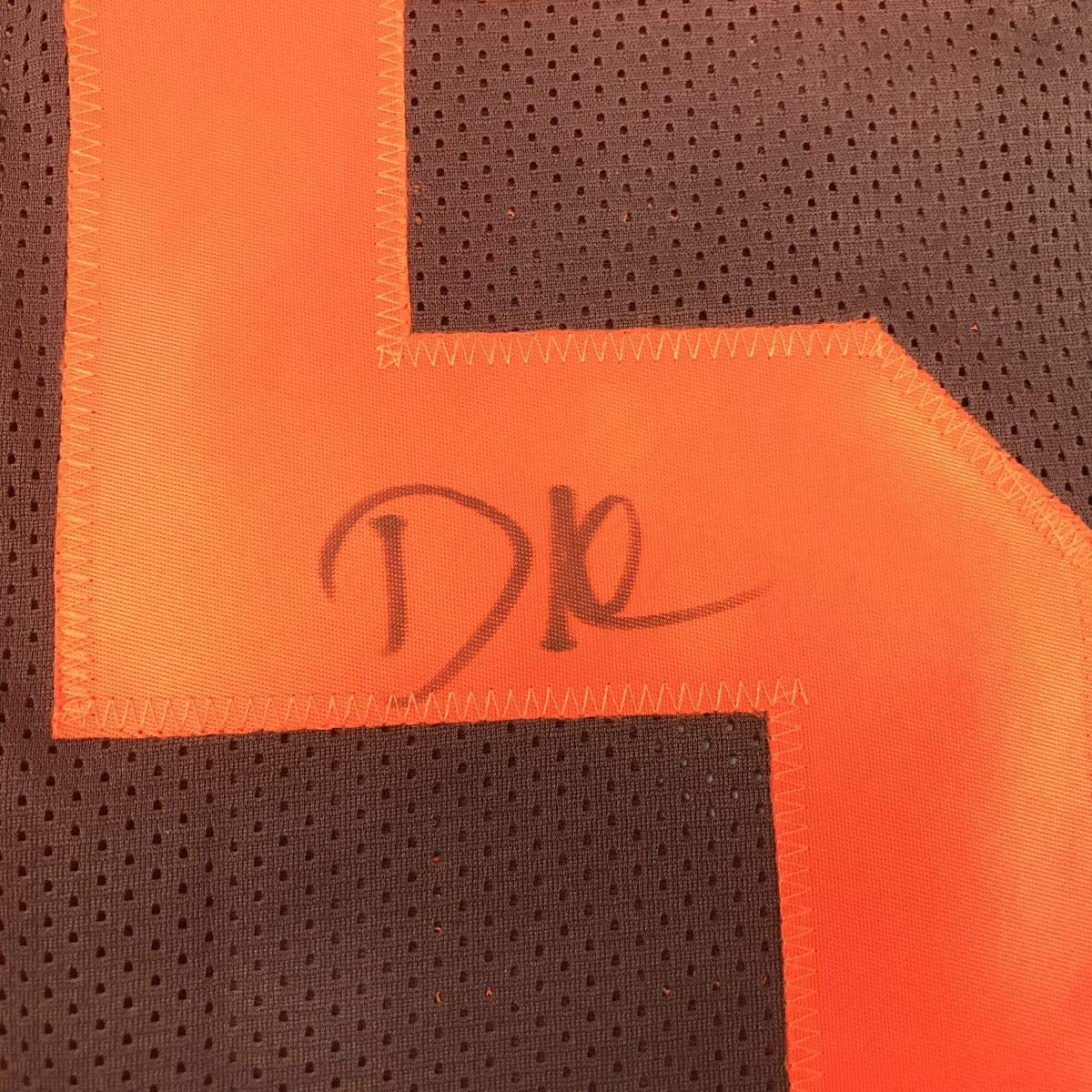 Autographed/Signed David Njoku Cleveland Color Rush Football Jersey PSA/DNA COA