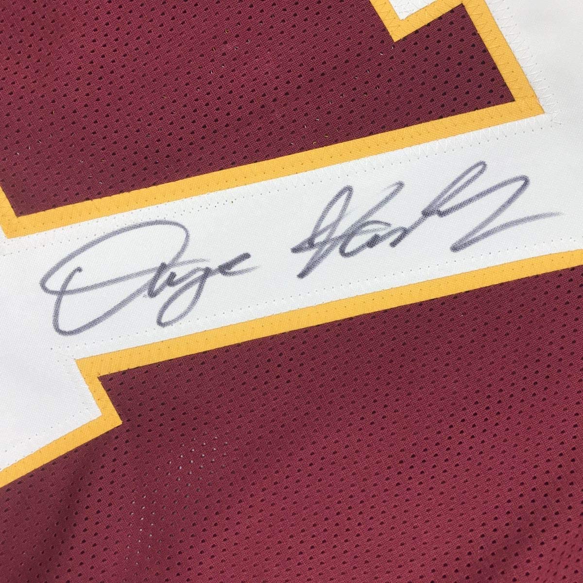 Autographed/Signed Dwayne Haskins Jr. Washington Burgundy Football Jersey Beckett BAS COA