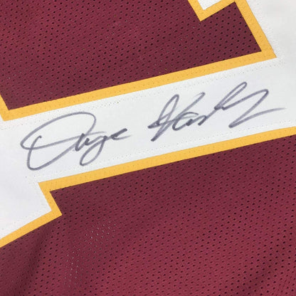 Autographed/Signed Dwayne Haskins Jr. Washington Burgundy Football Jersey Beckett BAS COA