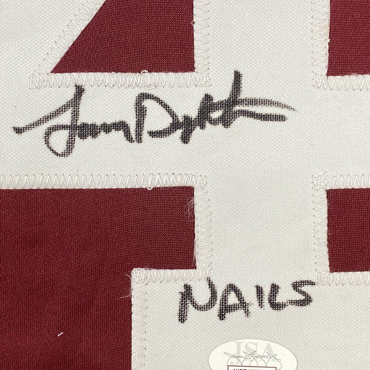 Autographed/Signed Lenny Dykstra Nails Philadelphia Maroon Baseball Jersey JSA COA