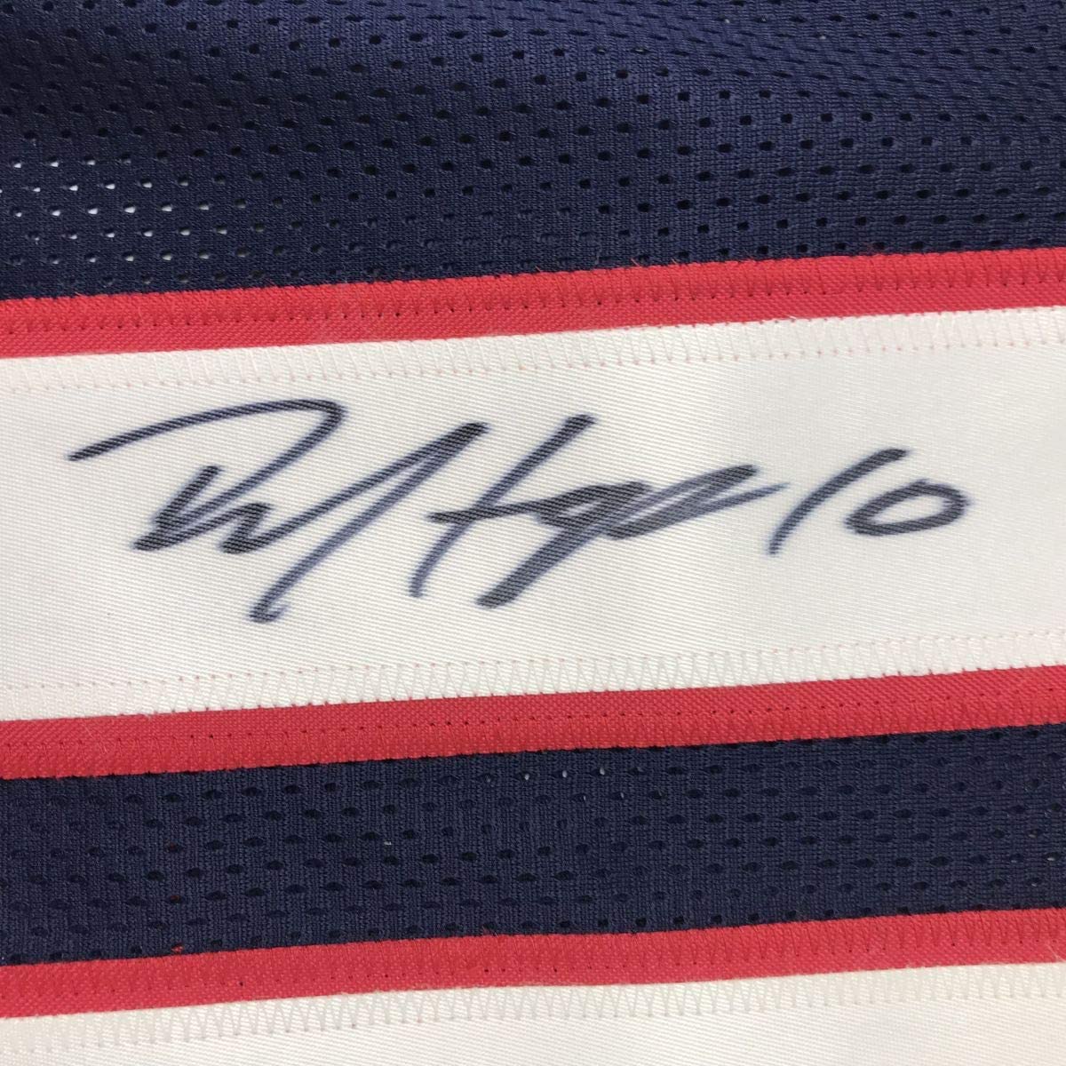 Autographed/Signed DeAndre Hopkins Houston Blue Football Jersey JSA COA