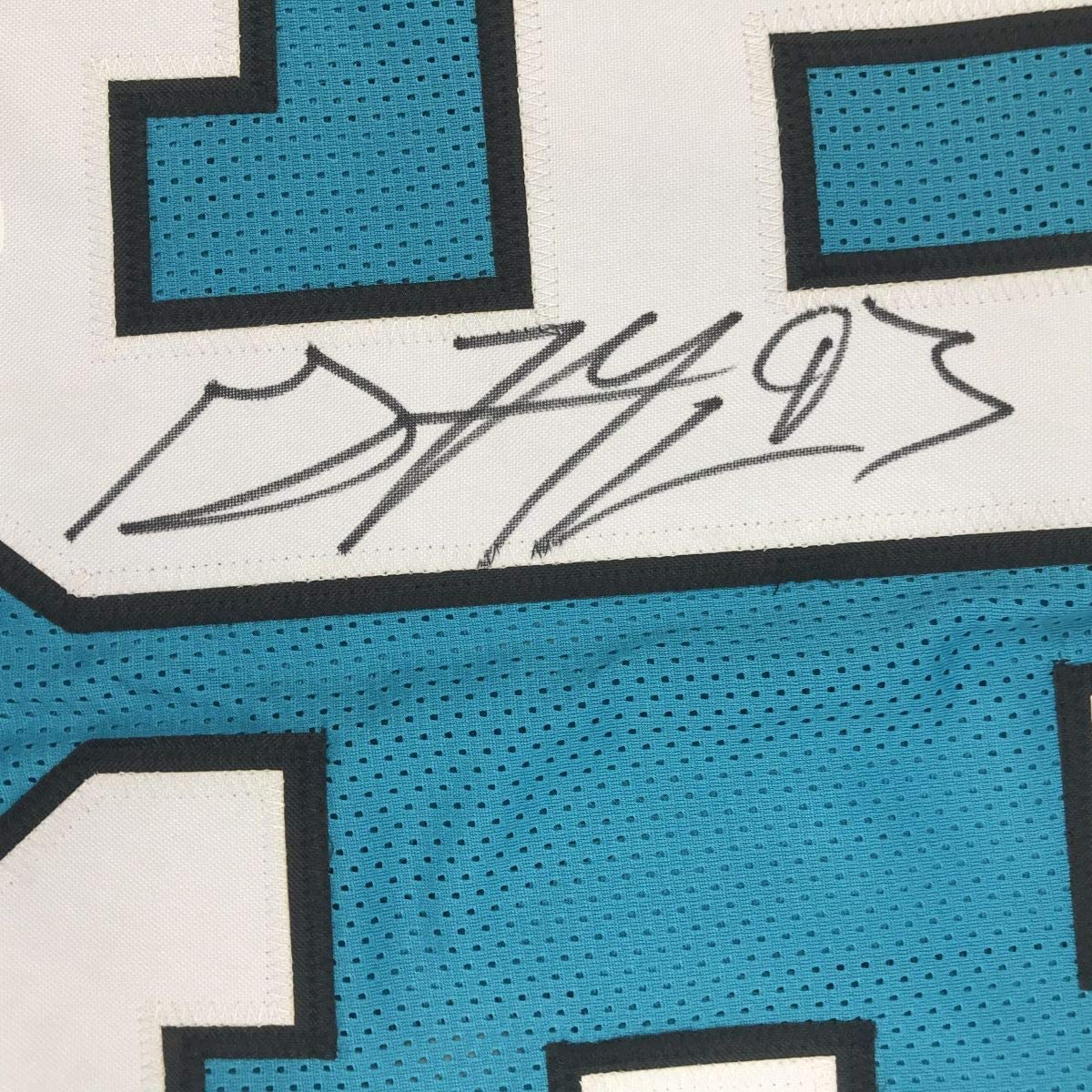 Autographed/Signed Gerald McCoy Carolina Blue Football Jersey JSA COA