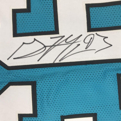 Autographed/Signed Gerald McCoy Carolina Blue Football Jersey JSA COA