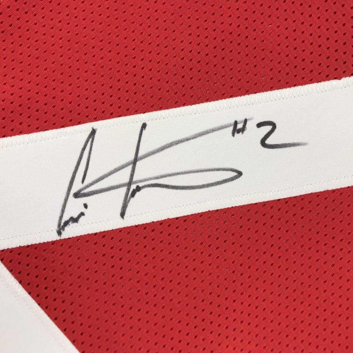 Autographed/Signed Cris Carter Ohio State Red College Football Jersey JSA COA