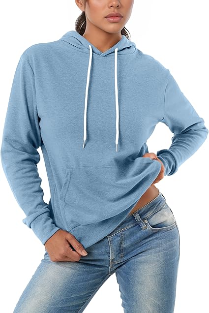 GIVON Women's Essential Pullover Hoodie Lightweight Long Sleeve Comfort Sweatshirt for Everyday Wear