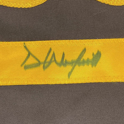 Framed Autographed/Signed Dave Winfield 35x39 San Diego Brown Baseball Jersey JSA COA