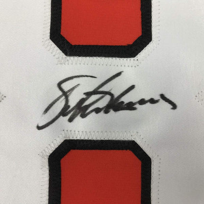 Autographed/Signed Eric Lindros Philadelphia Orange Hockey Jersey JSA COA