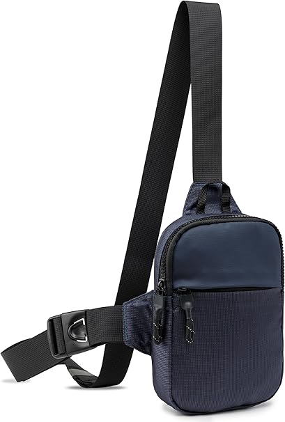 Mini Sling Bag for Men Women, Small Crossbody Waterproof Practical Shoulder Chest Bag for Travel Work Sport