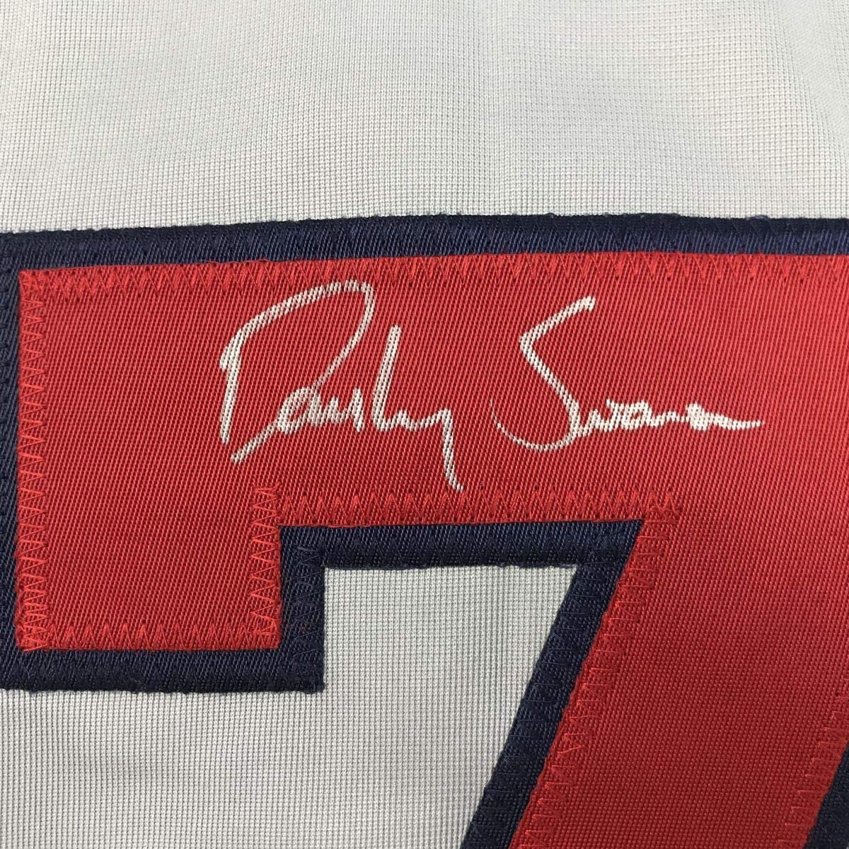 Autographed/Signed Dansby Swanson Atlanta Grey Baseball Jersey JSA COA