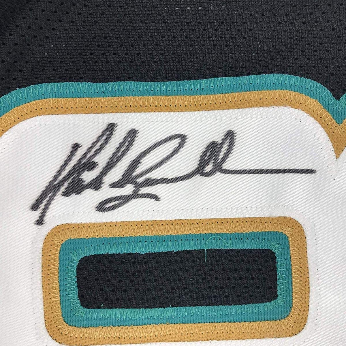 Autographed/Signed Mark Brunell Jacksonville Black Football Jersey JSA COA