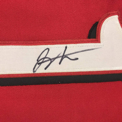 Autographed/Signed Joey Votto Cincinnati Red Baseball Jersey JSA COA