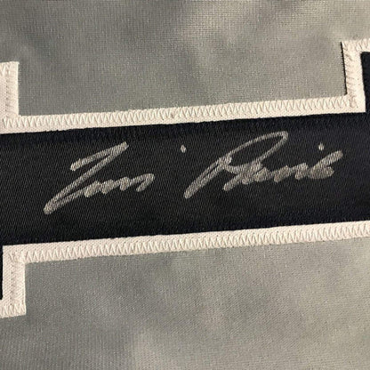 Autographed/Signed Tim Raines New York Grey Baseball Jersey JSA COA