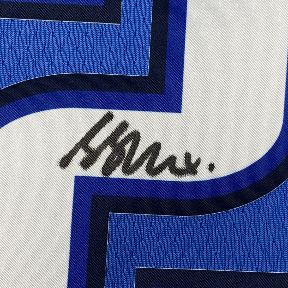 Autographed/Signed Shai Gilgeous-Alexander Oklahoma City Thunder Blue Basketball Jersey Fanatics COA