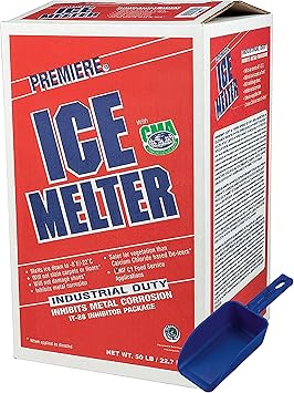 50 LB Granular Ice Melt Pellet, Fast Acting Ice Melter - Melts to -8«�F, Red, (Melt01)