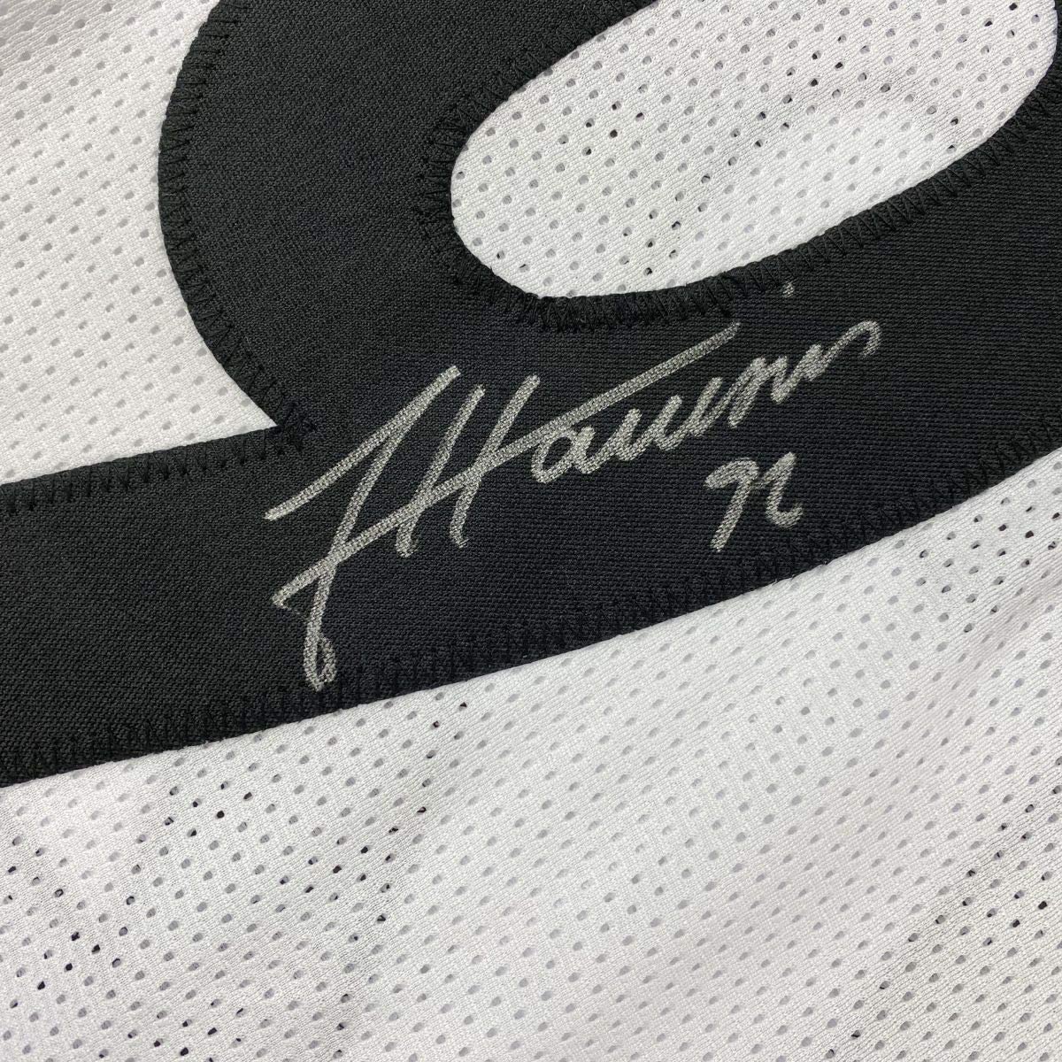 Autographed/Signed James Harrison Pittsburgh White Football Jersey Beckett BAS COA