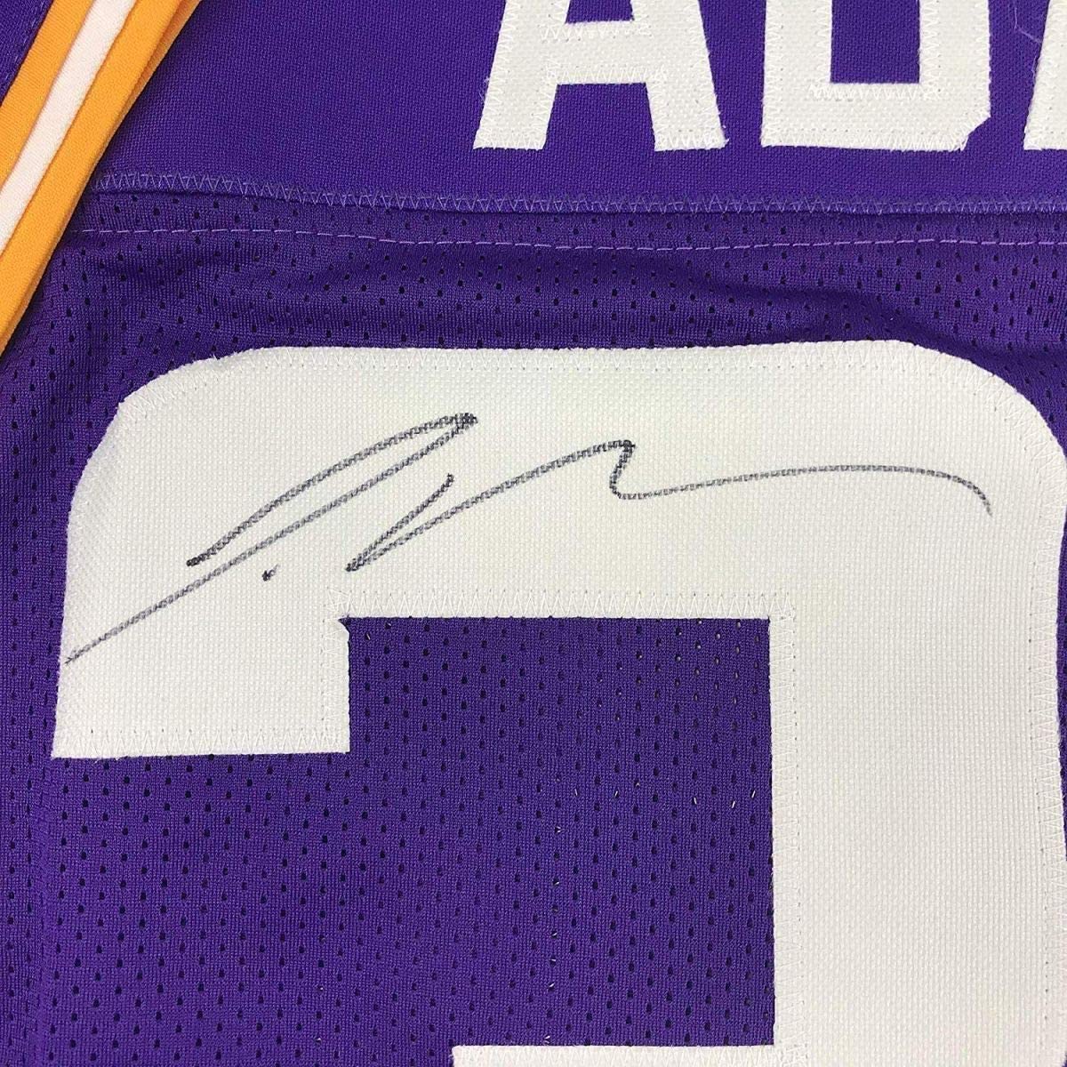 Framed Autographed/Signed Jamal Adams 35x39 LSU Purple College Football Jersey JSA COA