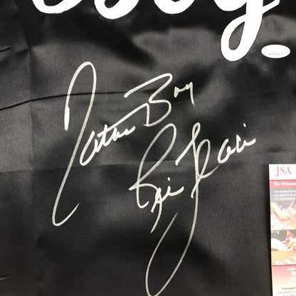 Autographed/Signed Ric Flair Nature Boy Black WWE Replica Wrestling Robe JSA COA Auto