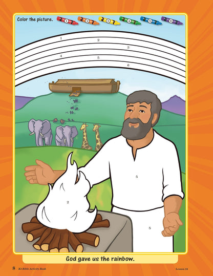 K5 Bible Activity Book - Abeka Bible Coloring and Activity Book