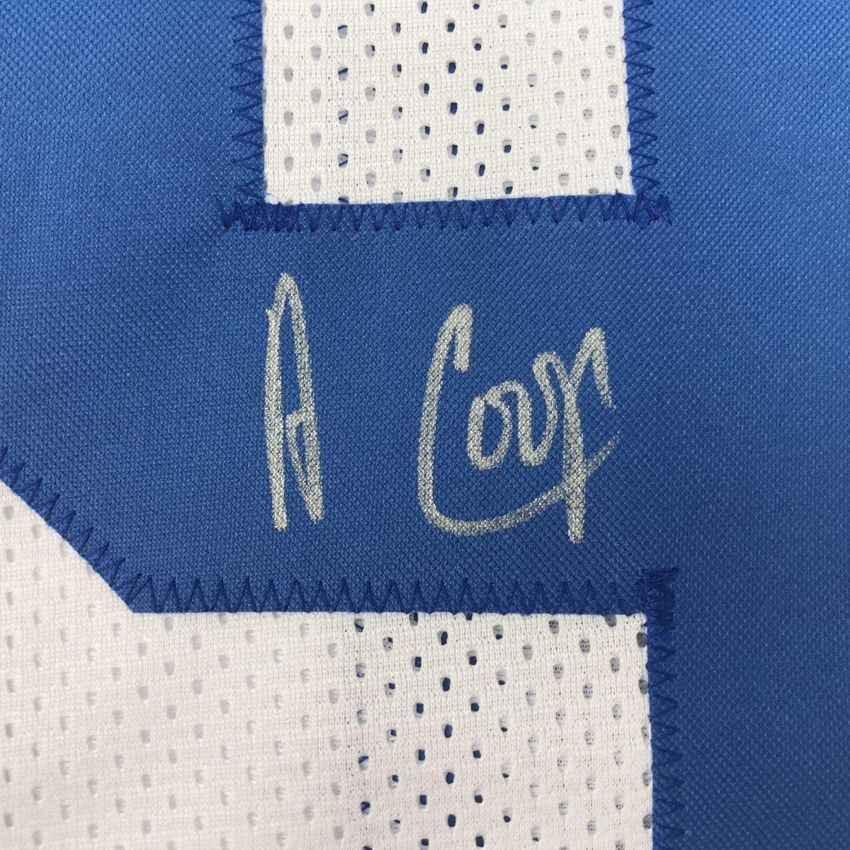 Autographed/Signed Amari Cooper Dallas White Football Jersey JSA COA
