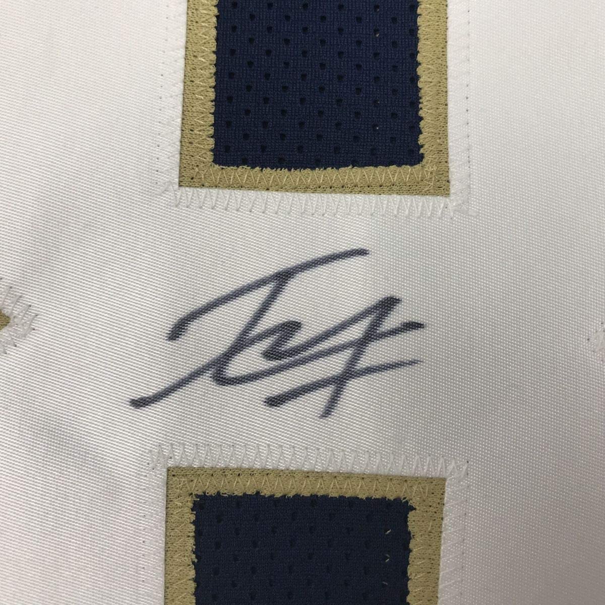 Autographed/Signed Tyler Eifert Notre Dame Blue College Football Jersey JSA COA