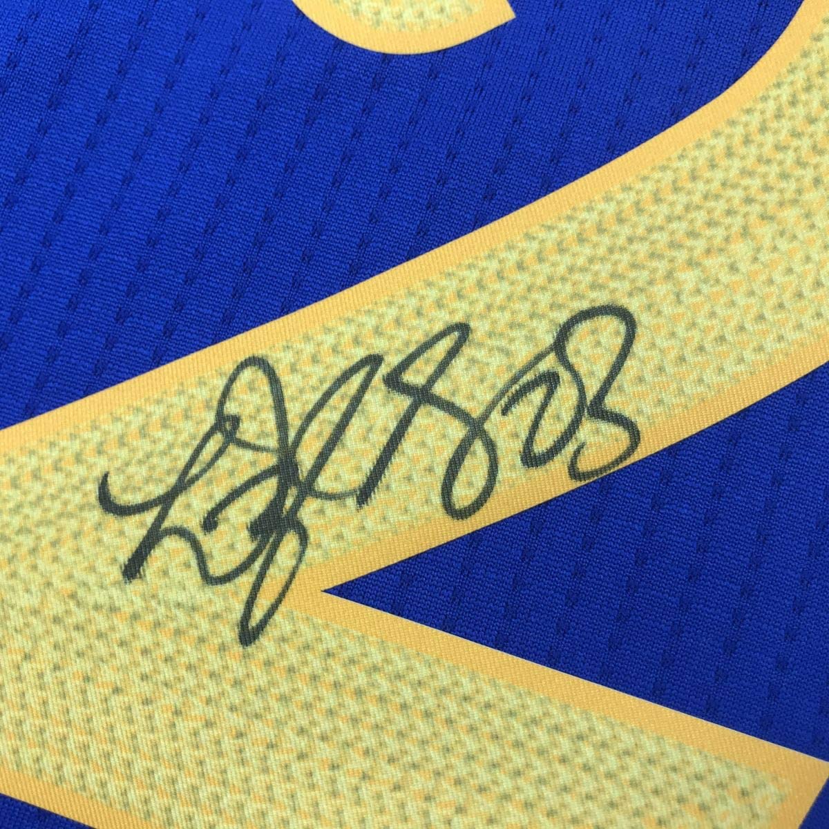Autographed/Signed Draymond Green Golden State Christmas Blue Basketball Jersey PSA/DNA COA
