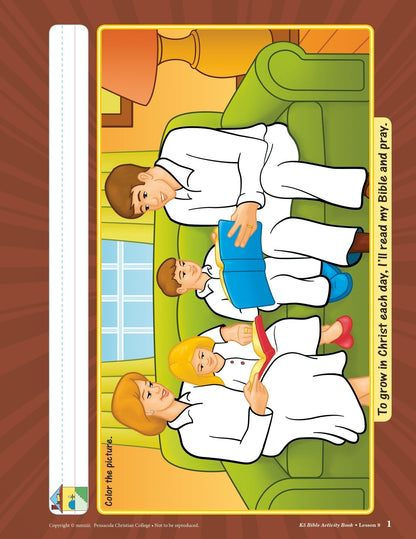 K5 Bible Activity Book - Abeka Bible Coloring and Activity Book