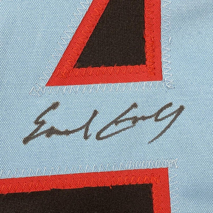 Autographed/Signed Earl Campbell Houston Black Football Jersey Beckett BAS COA