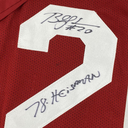 Autographed/Signed Billy Sims 78 Heisman Oklahoma Maroon College Football Jersey Tristar COA Holo Only